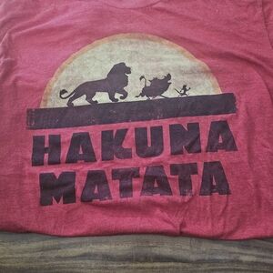 Disney Kids Red Hakuna Matata T-Shirt